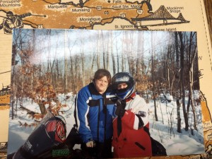Shana snowmobiling